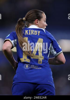 London, Großbritannien. Januar 2024. Während des Spiels der UEFA Women's Champions League in Stamford Bridge, London. Der Bildnachweis sollte lauten: David Klein/Sportimage Credit: Sportimage Ltd/Alamy Live News Stockfoto