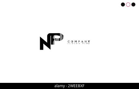 NP Alphabet Buchstaben Initialen Monogramm Logo Stock Vektor