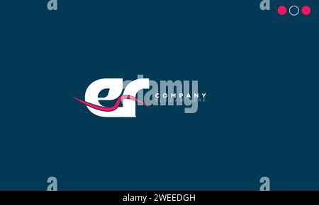 ER Alphabet Buchstaben Initialen Monogramm Logo Stock Vektor