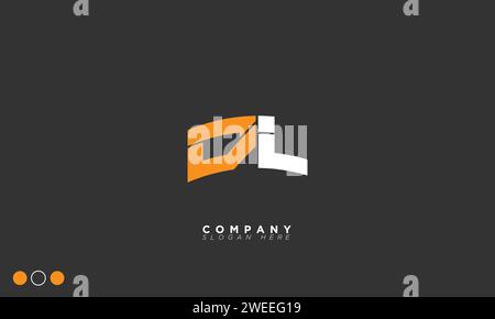 DL Buchstaben Buchstaben Initialen Monogramm Logo Stock Vektor
