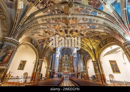 Innenräume des Real Monasterio de San Jerónimo in Granada (Spanien) Stockfoto