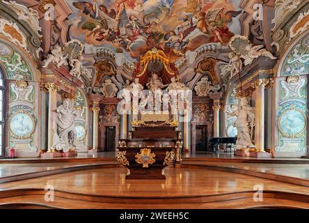 Aula Leopoldina Halle im Hauptgebäude der Universität Breslau in Polen Stockfoto