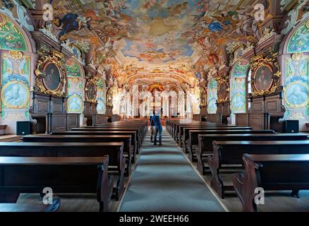 Aula Leopoldina Halle im Hauptgebäude der Universität Breslau, Polen Stockfoto
