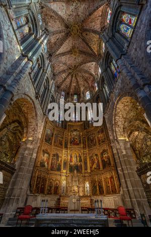 Inneres der Kathedrale Santa Maria, Toledo, Spanien Stockfoto