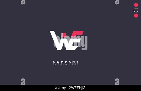 WIR Alphabet Buchstaben Initialen Monogramm Logo Stock Vektor