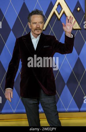 London, Großbritannien. Januar 2024. Bryan Cranston besucht die Weltpremiere von „Argylle“ am Odeon Luxe Leicester Square in London. Quelle: SOPA Images Limited/Alamy Live News Stockfoto