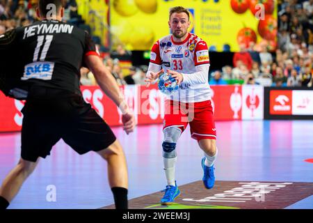 Köln, Deutschland: Handball EM 2024 - Hauptrunde - Deutschland - Kroatien Stockfoto