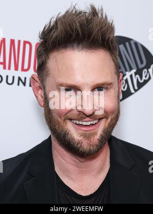 HOLLYWOOD, LOS ANGELES, KALIFORNIEN, USA - 24. JANUAR: Bobby Berk kommt zur Los Angeles Premiere von VMI-Veröffentlichung 'Junction', die am 24. Januar 2024 im Harmony Gold Theater in Hollywood, Los Angeles, Kalifornien, USA stattfindet. (Foto: Xavier Collin/Image Press Agency) Stockfoto