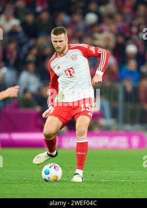 Eric Dier, FCB 15 im Aufholspiel FC BAYERN MÜNCHEN - 1.FC UNION BERLIN 1-0 am 24. Januar 2024 in München. Saison 2023/2024, 1.Bundesliga, FCB, München, Spieltag 13, 13.Spieltag © Peter Schatz / Alamy Live News - DFL-VORSCHRIFTEN VERBIETEN DIE VERWENDUNG VON FOTOGRAFIEN als BILDSEQUENZEN und/oder QUASI-VIDEO - Stockfoto
