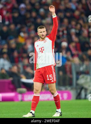 Eric Dier, FCB 15 im Aufholspiel FC BAYERN MÜNCHEN - 1.FC UNION BERLIN 1-0 am 24. Januar 2024 in München. Saison 2023/2024, 1.Bundesliga, FCB, München, Spieltag 13, 13.Spieltag © Peter Schatz / Alamy Live News - DFL-VORSCHRIFTEN VERBIETEN DIE VERWENDUNG VON FOTOGRAFIEN als BILDSEQUENZEN und/oder QUASI-VIDEO - Stockfoto