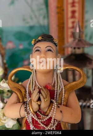 Statue der Göttin im Hainan Tempel in Natho Stockfoto