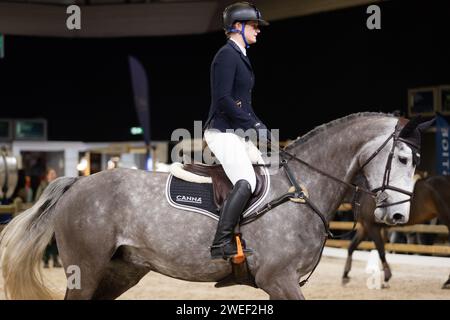 Amsterdam, Niederlande - 25. Januar 2024. Die FEI World Cup Show Event, Springen Amsterdam startete heute im RAI Centre. Mark Spowart/Alamy Live News. Stockfoto