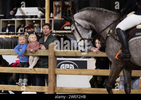 Amsterdam, Niederlande - 25. Januar 2024. Die FEI World Cup Show Event, Springen Amsterdam startete heute im RAI Centre. Mark Spowart/Alamy Live News. Stockfoto