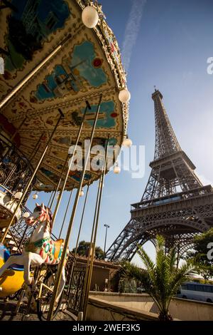 Frankreich, Paris am 2016-10-03. Alltag und Tourismus in Paris auf dem Trocadero in der Nähe des Eiffelturms. Foto von Martin Bertrand. Frankreich, Paris le 2 Stockfoto