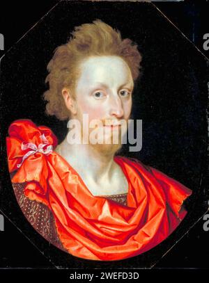 Marcus Gheeraerts the Younger (zugeschrieben), Portrait of a man in Classical Dress, möglicherweise Philip Herbert, 4. Earl of Pembroke, Gemälde in Oil on Panel, 1610-1619 Stockfoto