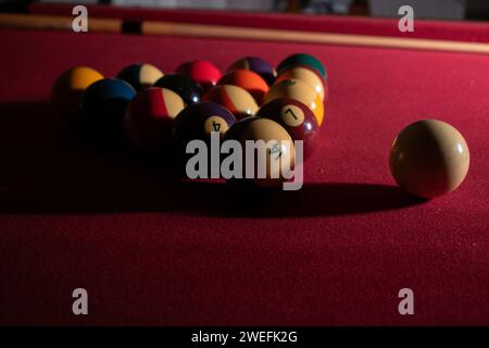Billardtisch Stockfoto