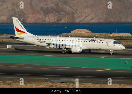 Embraer 190/195 Flugzeug der Fluggesellschaft German Airways Stockfoto