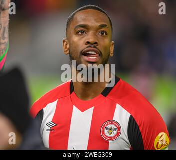 London, Großbritannien. Januar 2024 - Brentford gegen Nottingham Forest - Premier League - GTECH Stadium. Brentford's Ivan Toney. Bildnachweis: Mark Pain / Alamy Live News Stockfoto