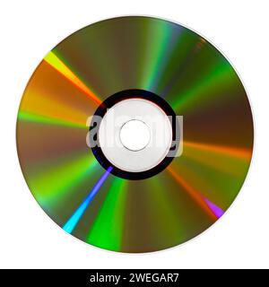 Klassische cd-rom isoliert auf weiß Stockfoto