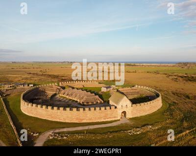 Die Festung Eketorp auf der schwedischen Insel Öland Stockfoto