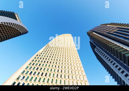 Blick auf die Putrajaya Hochhäuser Stockfoto