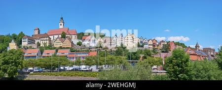 Horb am Neckar, Deutschland - weites Panorama Stockfoto