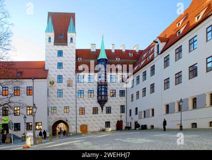 Alter Hof, Alte Veste oder Ludwigsburg, Alter Hof, München, Bayern, Deutschland, Europa Stockfoto