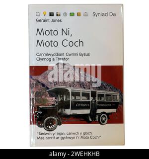Moto Ni, Moto Coch. Walisische Sprache Boof von Geraint JonesStudio auf hellem / weißem Hintergrund. Stockfoto