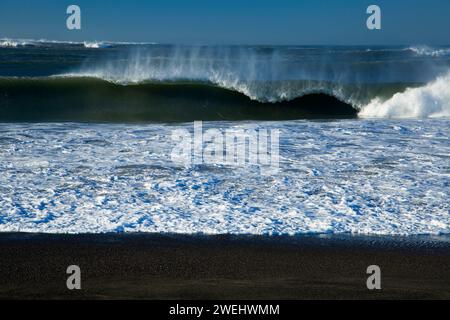 Strand Surf, Damon Point State Park, Washington Stockfoto