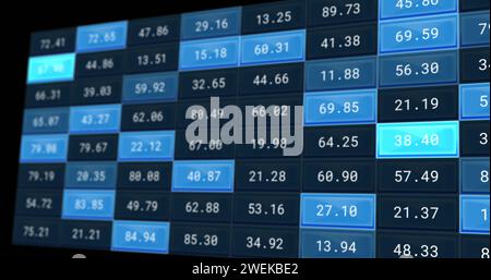 Bild der Verarbeitung von Finanzdaten Stockfoto