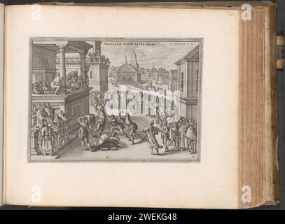 Folter Tod von Eleazar, 1653 - 1654 Drucken Eleazar wird im Namen von Antiochus zu Tode geschlagen, weil er sich weigerte, Schweinefleisch zu essen (2. Makk. 6:30). Der Ausdruck ist Teil eines Albums. Martyrium von Eleazar: Der alte Mann wird gezwungen, Schweinefleisch zu essen und sich freiwillig der Auspeitschung unterwirft (2 Makkabäer 6:18-31) Stockfoto