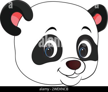 Vektor-Illustration netter Baby-Panda-Charakter Stock Vektor