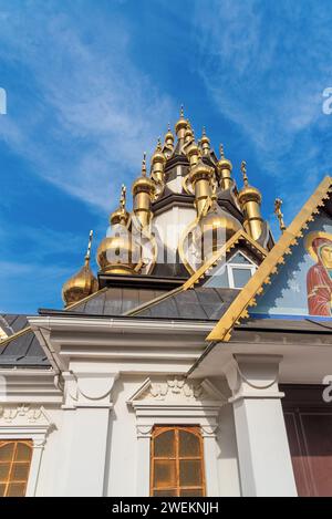 Kirche der Verklärung des Erlösers auf dem Territorium des Ust-Medveditsky-Erlöser-Verklärung-Klosters. Serafimowitsch. Oblast Wolgograd. Stockfoto