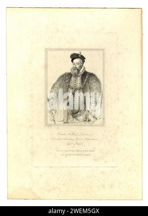 Porträt von Robert Dudley, Earl of Leicester (1532–88). Briten, Anfang des 19. Jahrhunderts Stockfoto