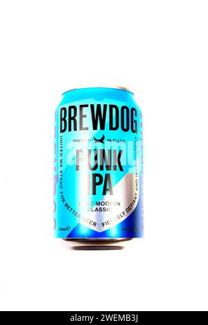 Dose BrewDog Punk IPA Bier. Stockfoto