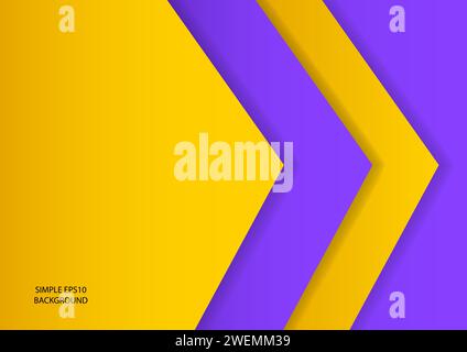 Violetter und gelber Hintergrund, moderner klassischer Vektor-Hintergrund in EPS10 Stock Vektor