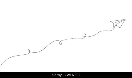 Herz im Stil der Linienkunst, eine durchgehende Zeichnung dünne blühende Grenze und romantisches Symbol der Liebe im einfachen linearen Stil. Valentinstag. Verwendbar für Stockfoto