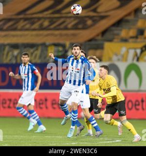 KERKRADE, 22.01.2024, Parkstad Limburg Stadium, Niederländisch Keukenkampioen divisie, Saison 2023/2024. Roda JC - FC Eindhoven. Farouq Limouri FC Eindhoven. Stockfoto