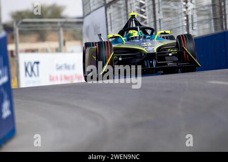 Diriyah, Saudi-Arabien, 26.01.2024, 11 DI GRASSI Lucas (BH), ABT CUPRA Formula E Team, Mahindra M9Electro, Aktion während des Diriyah E-Prix 2024, 2. Treffen der ABB FIA Formel E Weltmeisterschaft 2023-24, auf dem Riyadh Street Circuit vom 25. Bis 27. Januar in Diriyah, Saudi-Arabien Credit: Unabhängige Fotoagentur/Alamy Live News Stockfoto