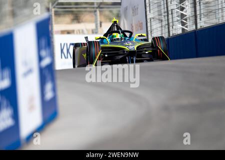 Diriyah, Saudi-Arabien, 26.01.2024, 11 DI GRASSI Lucas (BH), ABT CUPRA Formula E Team, Mahindra M9Electro, Aktion während des Diriyah E-Prix 2024, 2. Treffen der ABB FIA Formel E Weltmeisterschaft 2023-24, auf dem Riyadh Street Circuit vom 25. Bis 27. Januar in Diriyah, Saudi-Arabien Credit: Unabhängige Fotoagentur/Alamy Live News Stockfoto