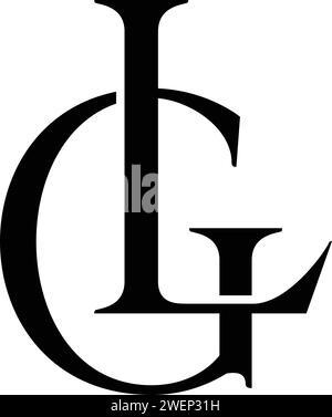 Vector GL, LG-Logo Stock Vektor