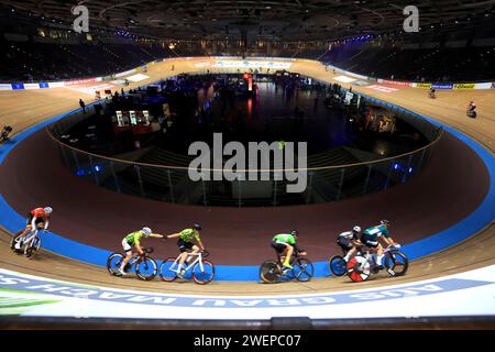 Berlin, Deutschland. Januar 2024. 26.01.2024, Velodrom, Berlin, DEU, 111. Berliner Sechstagerennen, im Bild Foto: Jürgen Engler/nordphoto GmbH/dpa/Alamy Live News Stockfoto