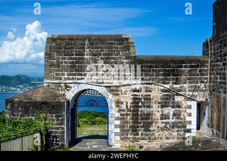 Sao Luis Fort in Niteroi, Rio de Janeiro, Brasilien. Stockfoto