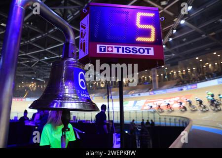 Berlin, Deutschland. Januar 2024. 26.01.2024, Velodrom, Berlin, DEU, 111. Berliner Sechstagerennen, im Bild Foto: Jürgen Engler/nordphoto GmbH/dpa/Alamy Live News Stockfoto