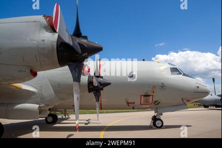 Deutsche Marine P-3C Orion Patrouillenflugzeug auf der NATO-Basis Geilenkirchen. Deutschland - 17. Juni 2007 Stockfoto