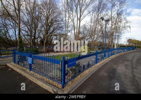 Der Remembrance Garden im King Power Stadium, Heimstadion des Leicester City Football Club in Leicestershire, Großbritannien Stockfoto