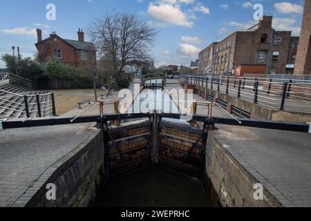 Das Meadow Lane Lock in Nottingham, Großbritannien Stockfoto