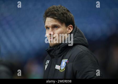 Sheffield, Großbritannien. Januar 2024. Sheffield Wednesday Manager Danny Rohl während des Spiels der 4. Runde des Sheffield Wednesday FC gegen Coventry City FC Emirates FA Cup im Hillsborough Stadium, Sheffield, England, Großbritannien am 26. Januar 2024 Credit: Every Second Media/Alamy Live News Stockfoto