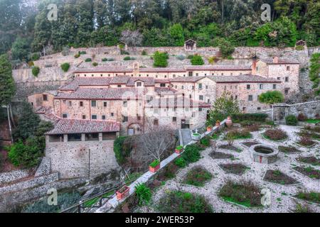 Die Eremitage Le Celle bei Cortona, Toskana, Italien Stockfoto