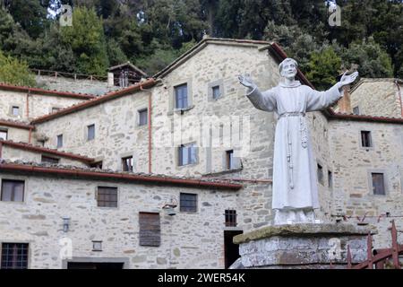 Die Eremitage Le Celle bei Cortona, Toskana, Italien Stockfoto